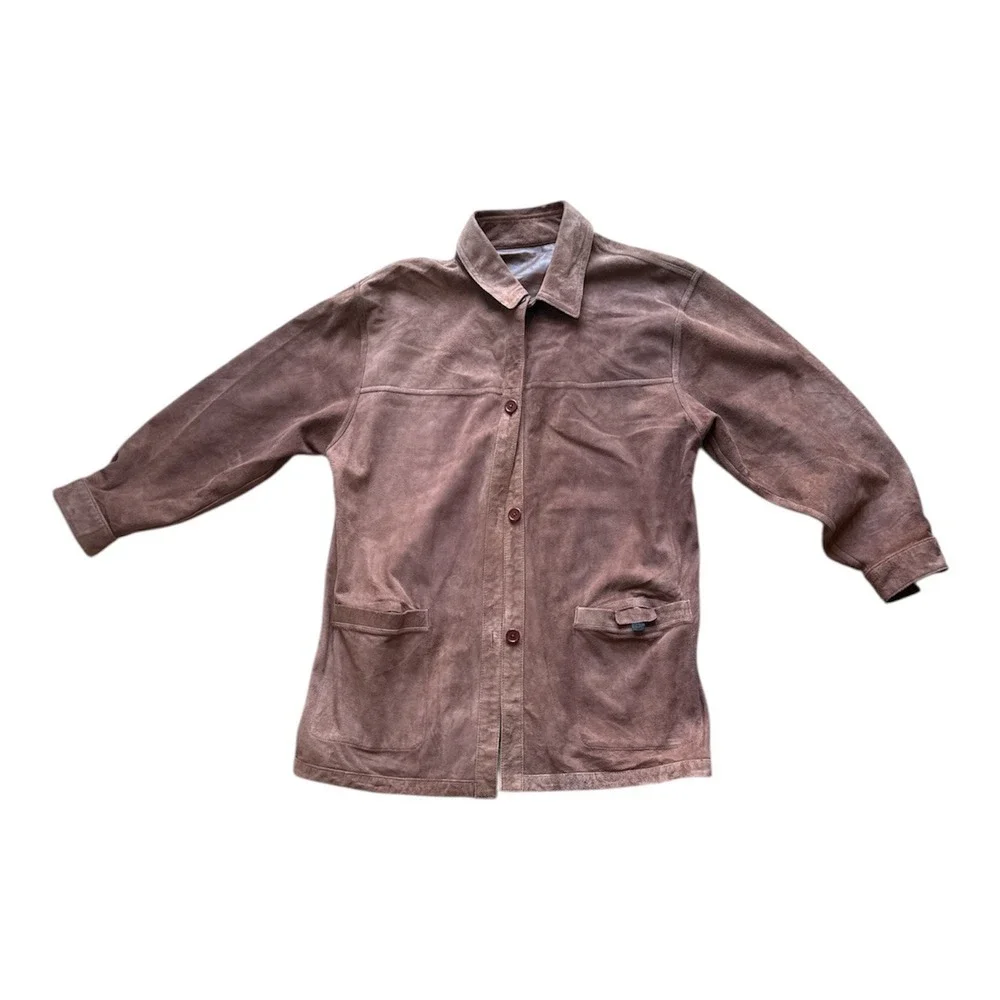 MISSANI LE COLLEZIONI Women's Brown Leather, suede, shacket